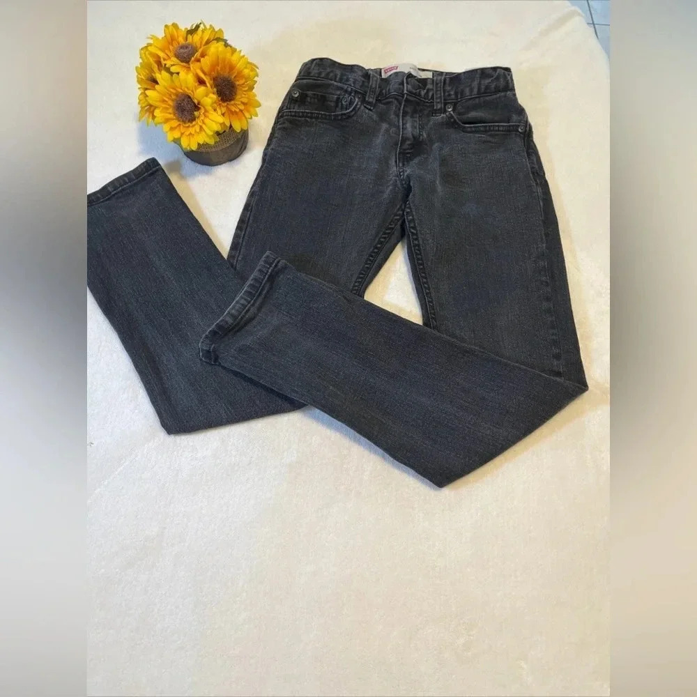 Levis 511 TM Jeans Womens 12 Regular Black Skinny Mid Rise Fits 26X26